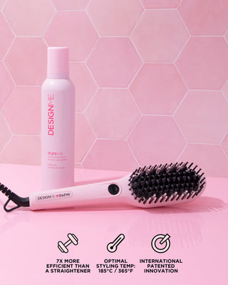 Image of smoothing brush with volumizing mousse
