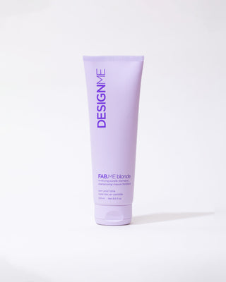 DESIGNME FAB.ME BLONDE Fortifying Purple Shampoo full size product, front view
