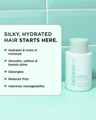 GLOSS.ME Hydrating Conditioner with little list of benefits and features