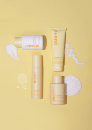 Close-up of Curl & Definition Bundle bottles showcasing their light, hydrating, and creamy textures for beautiful curls.