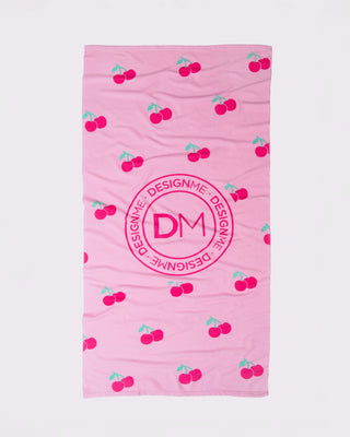 Cherry-Print Beach Towel