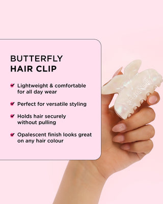 Lightweight and comfortable for all day wear. Perfect for versatile styling, holds hair securely without pulling and an opalescent finish looks great on any hair colour.