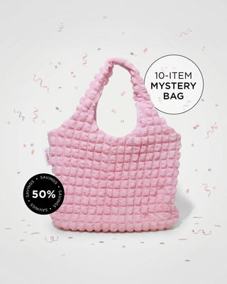 10-item mystery bag with 50% savings for our 10 year anniversary!