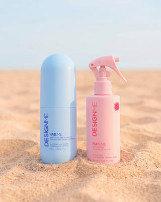 Fabulous waves duo includes PUFF.ME sea salt spray and FAB.ME multi-vitamin leave-in treatment