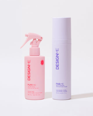Fabulous Waves Duo with PUFF.ME sea salt spray and FAB.ME leave-in treatment.