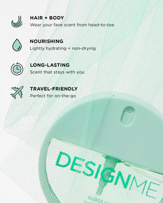 GLOSS.ME fragrance mist s nourishing, long-lasting, travel-friendly and wear it from head-to-toe.
