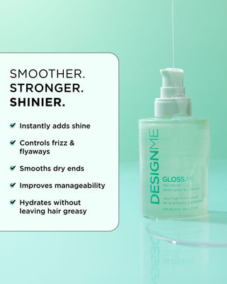 GLOSS.ME Hair Oil with a little list of benefits and features