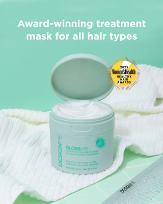 Image of GLOSS.ME Hydrating Treatment Mask, award-winning treatment for all hair types, Women's Health 2023.