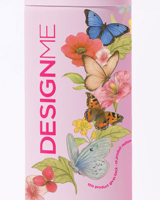 Close up of DESIGNME limited-edition women's month PUFF.ME dry texture spray design on can.