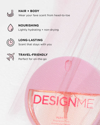 PUFF.ME hair and body fragrance mist benefits are nourishing, long-lasting, travel-friendly and safe for your hair and body.