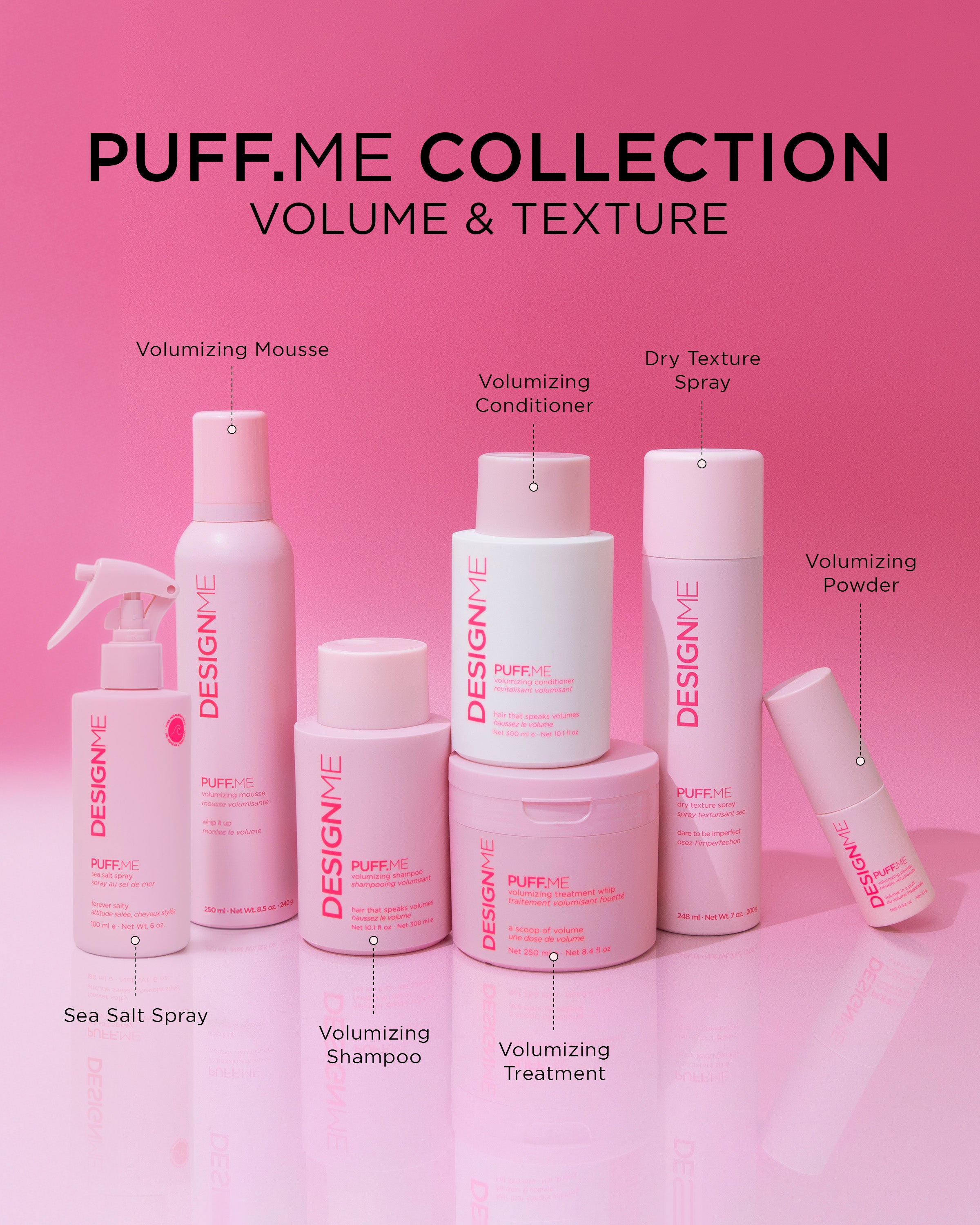 PUFF.ME Spray au sel de mer | Chevelure de plage DESIGNME Hair PUFF.ME Spray au sel de mer | Chevelure de plage DESIGNME Hair