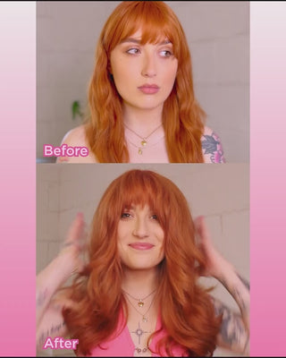 Video demonstration how to use PUFF.ME volumizing hair mask.