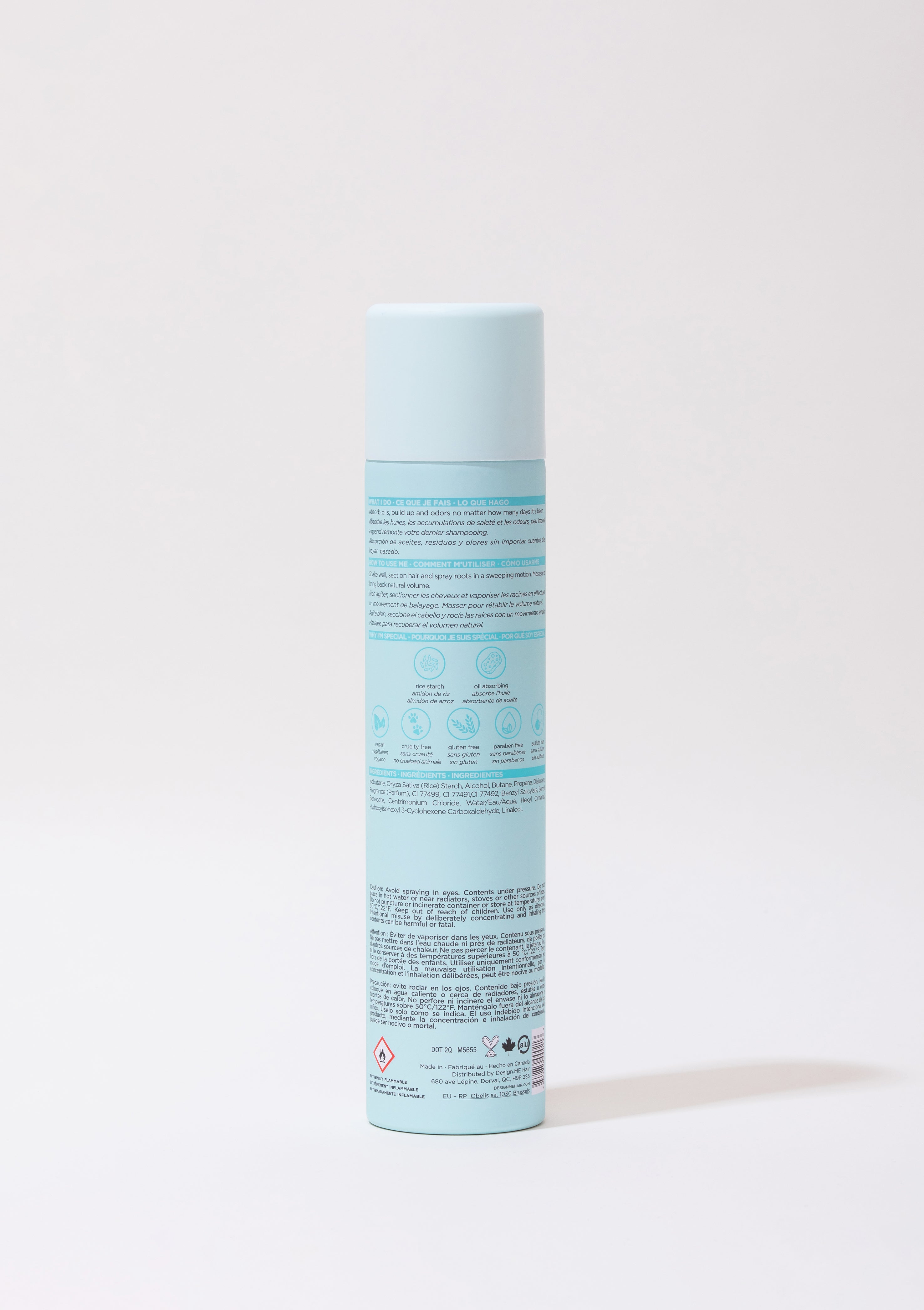 QUICKIE.ME Dry Shampoo For Dark Hair Tones DESIGNME Hair