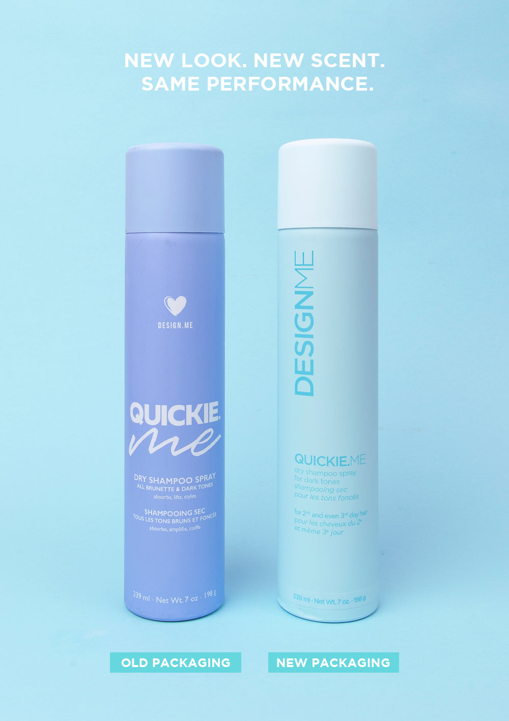 QUICKIE.ME Dry Shampoo For Dark Hair Tones DESIGNME Hair